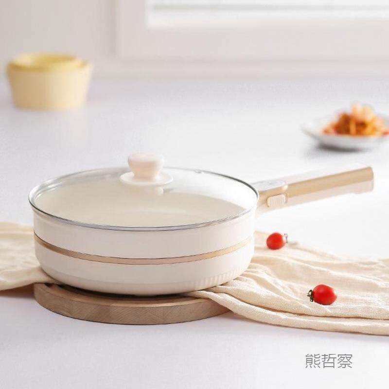 电煎锅电炒锅能炒家菜用835多功蒸煮宿舍不粘大锅一体式电热火锅