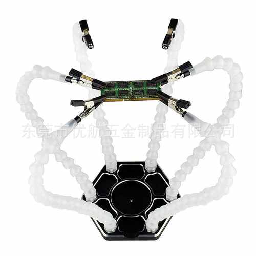六爪多功能铝合金焊台 航模配件XT60 飞控 穿越机FPV 6爪工作台