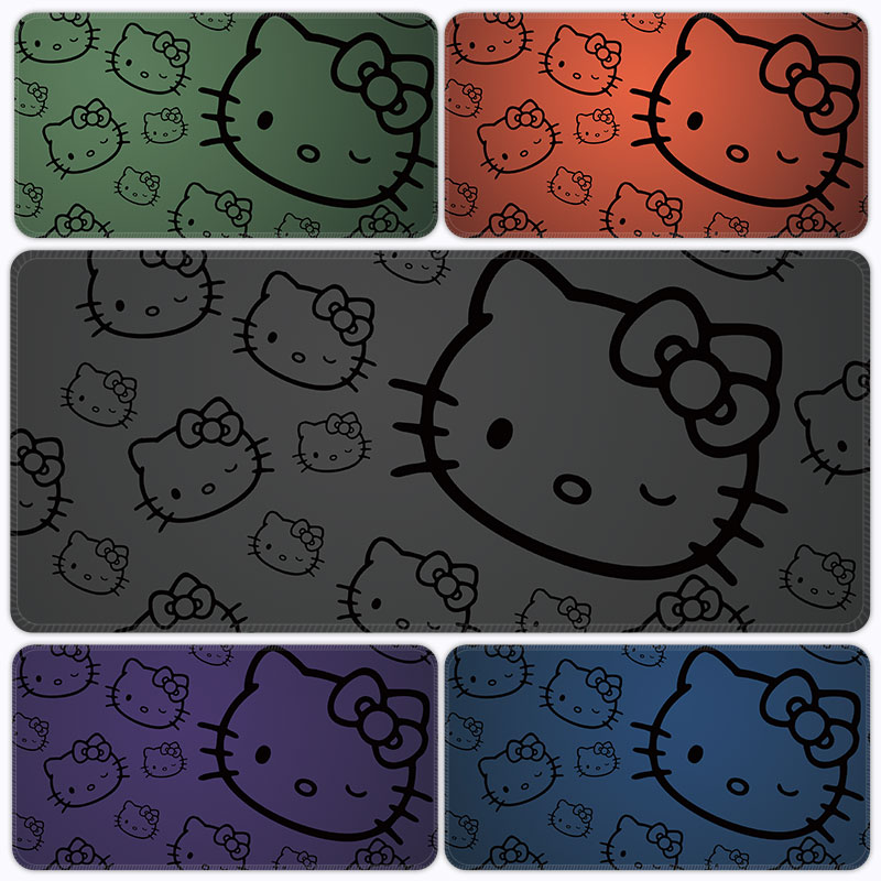 多巴胺渐变kitty猫鼠标垫超大号