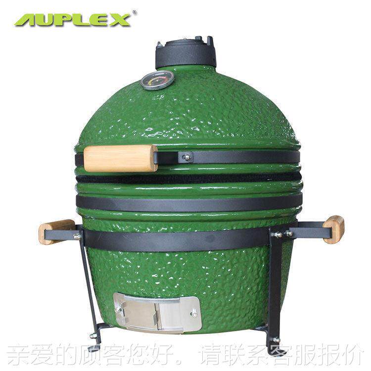 16寸陶烧烤炉欧户外BBQ后备瓷（五位随箱小闷型美聚会多功能烤炉