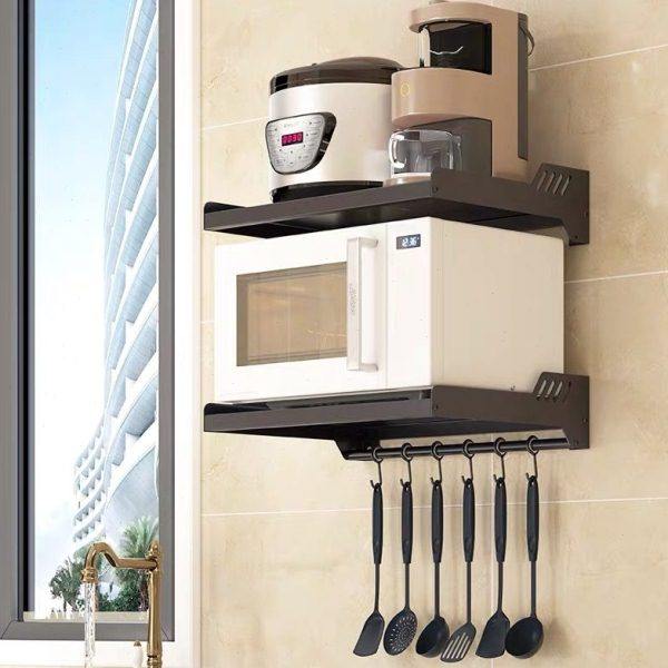 壁挂微波炉置物架家用厨房多功能挂墙式放烤箱墙上收纳架子,厨房/烹饪用具,微波炉置物架,淘宝优惠券,粉丝福利购,淘宝优惠卷