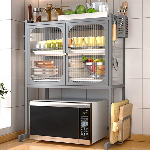 微波炉置物架烤箱架子厨房家用台面小型放碗柜多功能碗碟筷收纳盒,收纳整理,书桌收纳置物架,淘宝优惠券,粉丝福利购,淘宝优惠卷