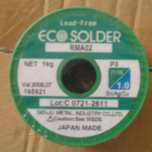 日本千住SENJU无铅含银焊锡丝/焊锡线ECO SOLDER RMA02 M20助焊
