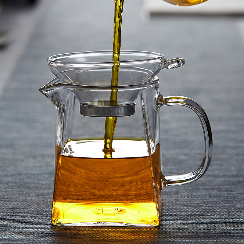 美斯尼 茶滤玻璃网架茶道过滤网隔茶玻璃茶漏茶滤网 茶道配件茶滤