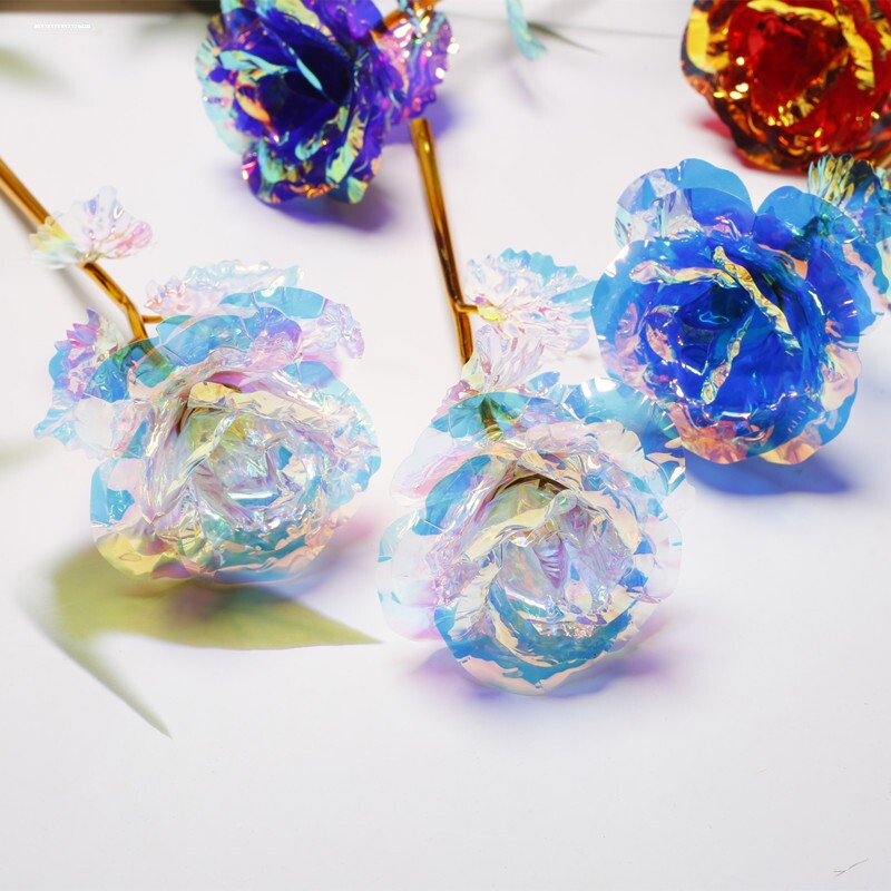 七夕情人节礼物水晶玫瑰花  送女生送女友送老婆周年纪念日永生花