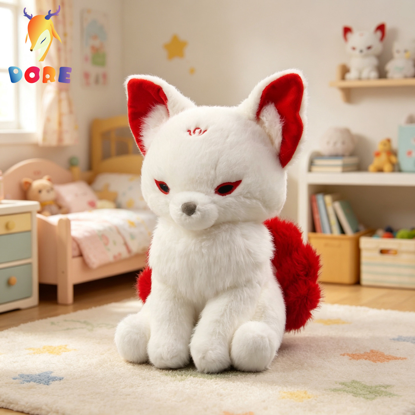 DORE九尾狐玩偶毛绒玩具