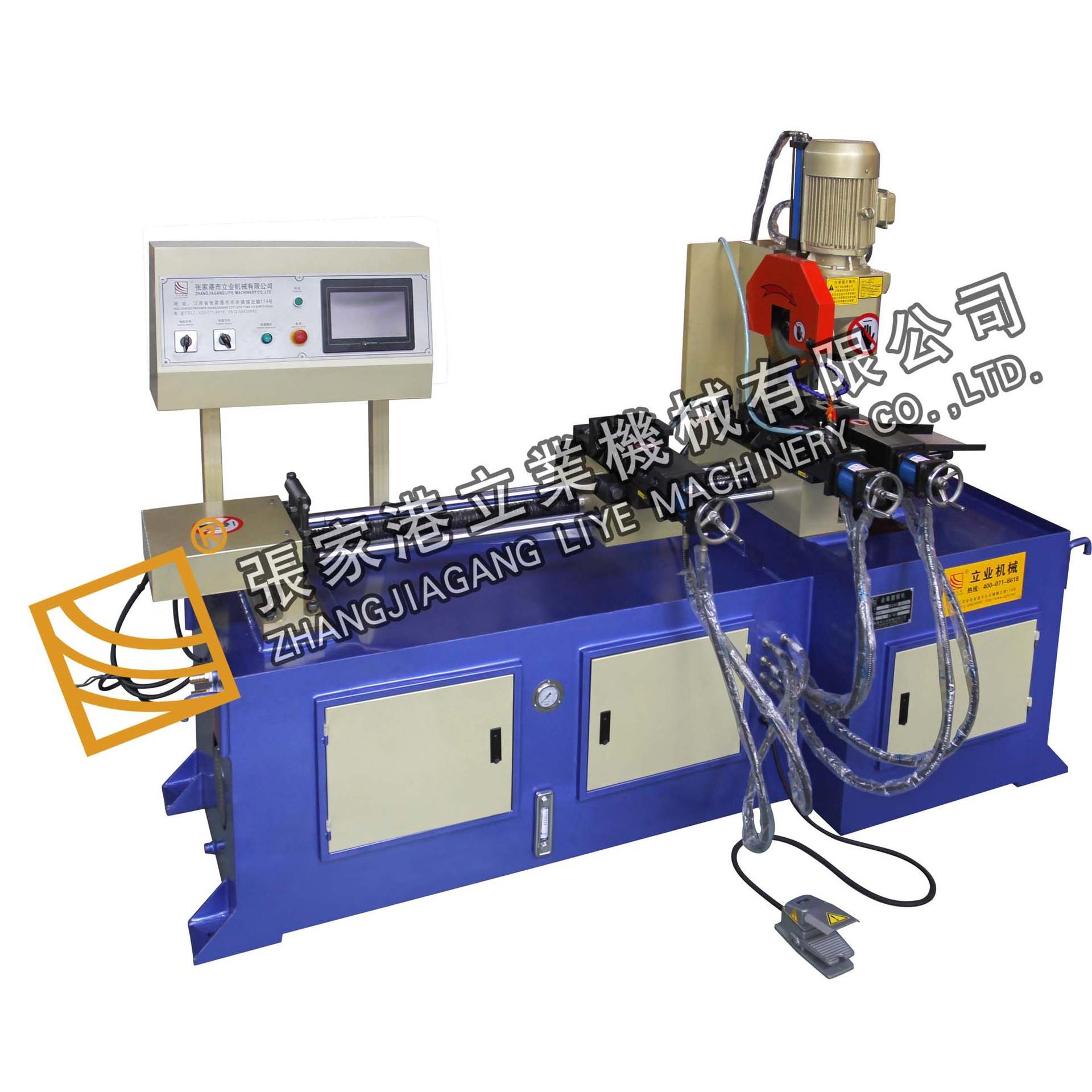 YJ325CNC伺服全自动切管机（带切尾料前后夹紧）型材切管机