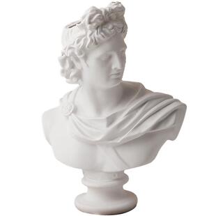 态生活 覆古法式雕像干花小花瓶陶瓷家居摆件客厅办公室ins风装饰