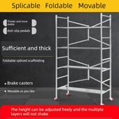 脚手架折叠升降平台架加厚便携式 修活动架子厂家直销 移动带轮子装