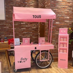 欧式铁艺摊位车可移动夜市户外促销餐车集市花车摆摊网红小推车