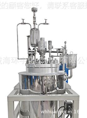 GSH-1力00L磁不锈钢反应釜油GSH浴 降电加热 手动升反应釜