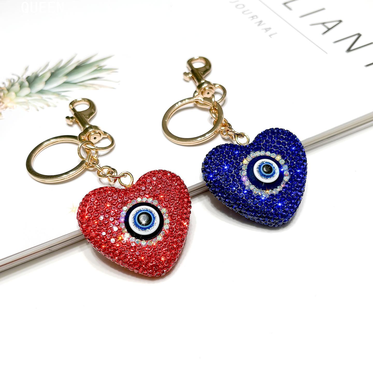 双面镶钻恶魔之眼钥匙扣EvilEye