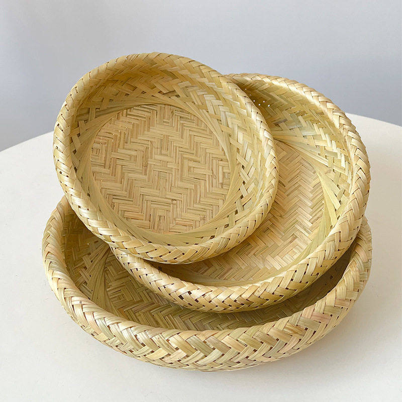 手工双层镂空竹篮馒头面包竹制品收纳竹筐编织竹编水果篮子,餐饮具,果盆/果盘/果篮,淘宝优惠券,粉丝福利购,淘宝优惠卷