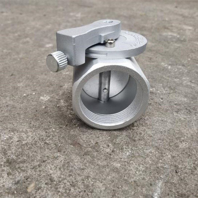 带刻度铝合金内牙丝口风阀蝶阀 窑炉专用内螺纹风量调节阀