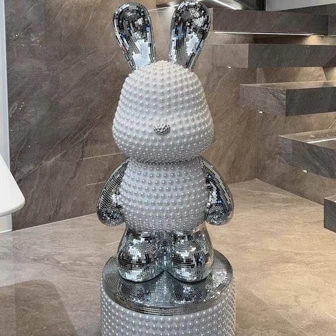 网红卡通暴力熊创意兔子存钱罐装饰品家居客厅电视柜玄关落地摆件,家居饰品,落地摆件,淘宝优惠券,粉丝福利购,淘宝优惠卷