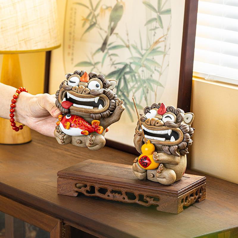 围炉集物五福临门招财貔貅摆件茶宠香炉景德镇陶瓷创意乔迁礼物