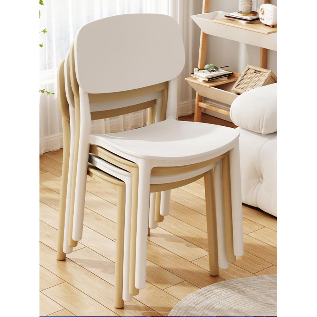 塑料椅子加厚家用靠背椅子可叠放商用餐厅加强大排档休闲椅快餐椅