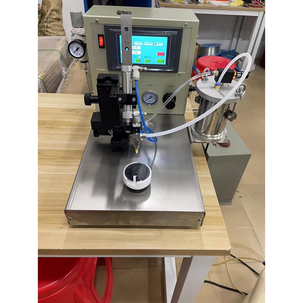 圆形点胶机 电机马达轴承打胶机蓝牙音响针筒回吸微型喇叭胶水机