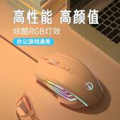 有线 线高颜值 线滑鼠游戏电竞专用静音办公男女USB笔电通用无线