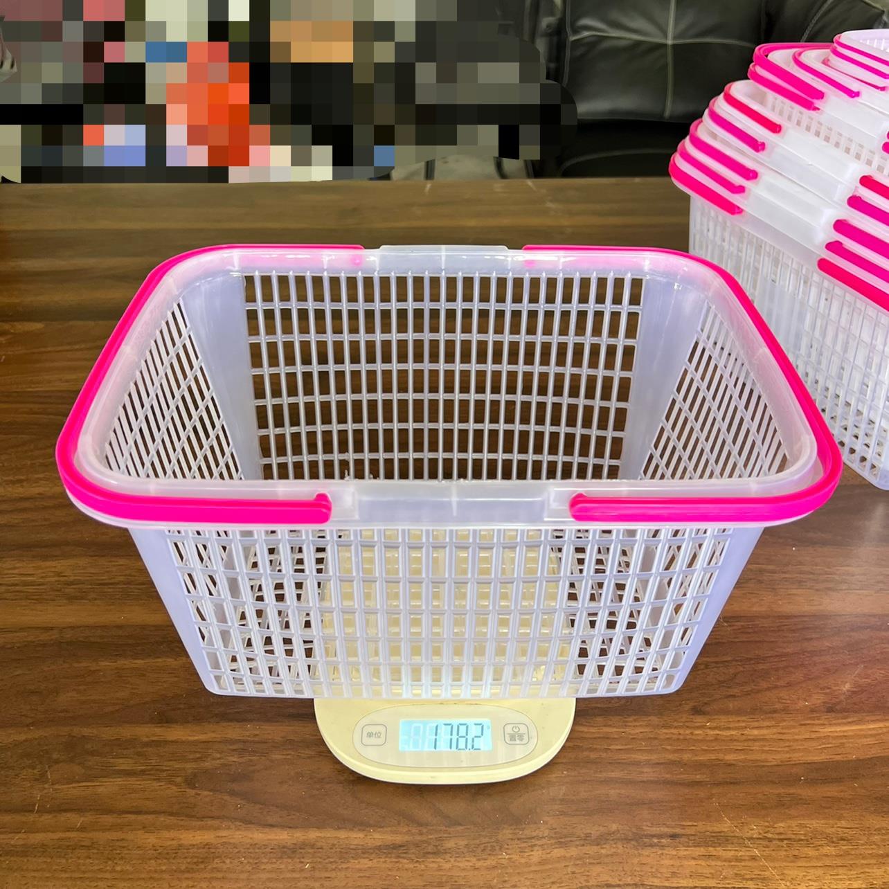 桃子采摘篮大号10斤12斤装葡萄篮李子篮新料镂空底手提水果篮