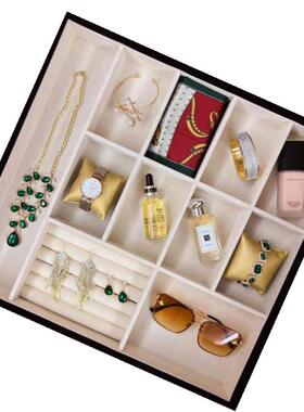 样板房梳妆台饰品首饰摆件衣柜抽屉内抽装饰品组合套装衣帽间轻奢