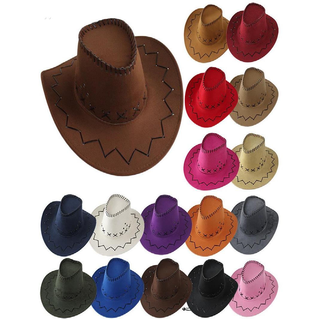 西部牛仔帽子男女春夏秋季户外旅游拍照遮阳骑士帽藏族大沿爵士帽