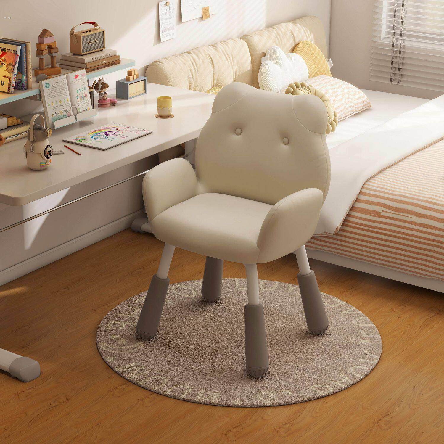 梳妆台专用凳子卧室可爱升降化妆椅家用舒适久坐靠背