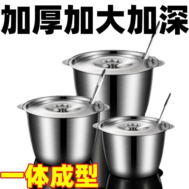 特厚不锈钢油罐带盖家用厨房油壶油盆大容量耐高温双耳猪油罐