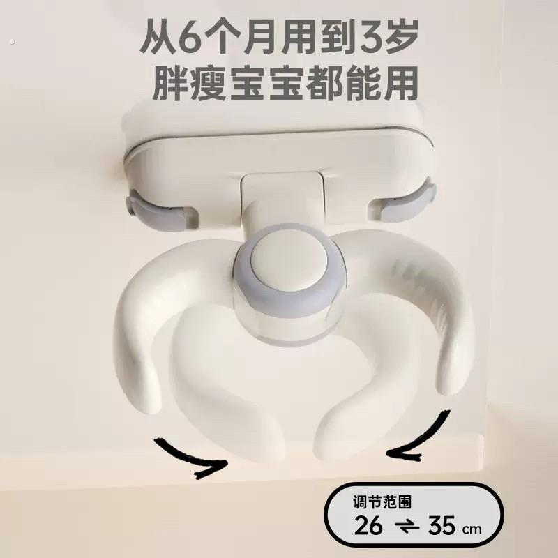 宝宝站立洗澡神器婴幼儿洗屁屁辅助支架浴室扶手防摔倒防滑壁挂式