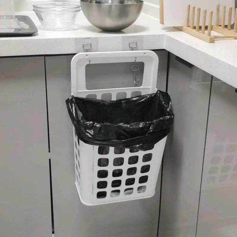 宜商场厨房垃圾桶瓦瑞拉橱柜门悬挂杂物筐浴室壁挂收纳篮防水置物