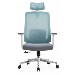 AIBOSS网布高背电脑椅 13kg经理椅 135度可调头枕办公椅