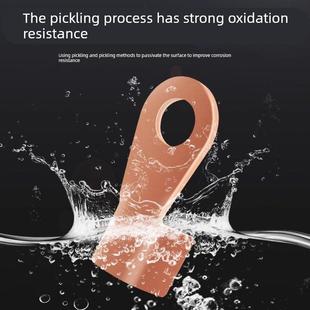 OT开口鼻国标加厚紫铜冷压接线端子头电线铜鼻子电瓶线耳接头