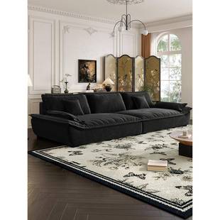 政府补贴法式奶油风帆船贵妃沙发现代简约风客厅大坐深高靠背沙发