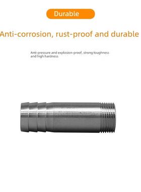 316L/304不锈钢圆管线扣皮管接头100mm宝塔头外线皮水管46分钟1英