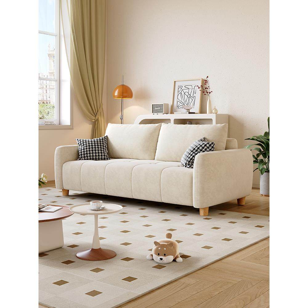 政府补贴现代简约风沙发公寓客厅奶油风设计感小户型直排皮艺沙发,住宅家具,皮艺沙发,淘宝优惠券,粉丝福利购,淘宝优惠卷