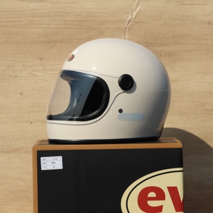 台湾evo头盔复古全盔乐高帽摩托电动踏板车骑行3C安全小盔体男女