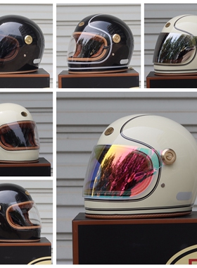 台湾FRS头盔fire riders复古全盔摩托踏板巡航机车3C海鸟乐高男女