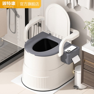 家用老人坐便器便携式可移动马桶室内孕妇起夜便盆防滑防臭坐便椅