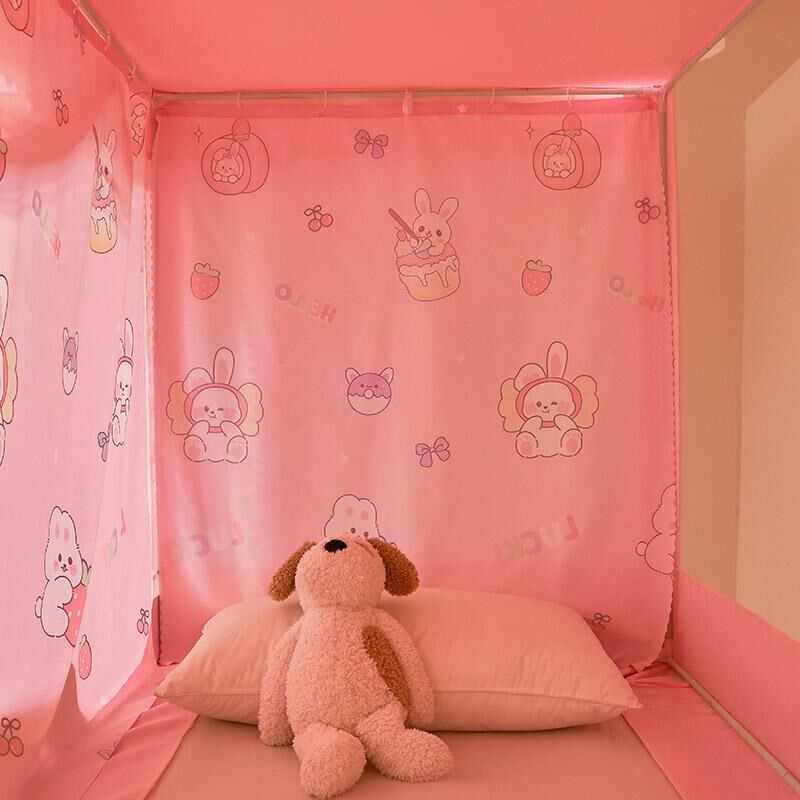 A类伸缩子母床蚊帐床帘一体上下铺专用梯形儿童实木上下床书架款,床上用品,蚊帐,淘宝优惠券,粉丝福利购,淘宝优惠卷