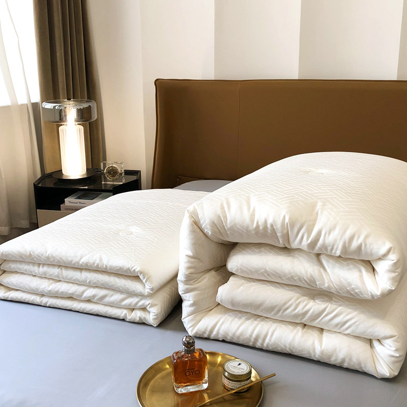 A类轻奢提花55%大豆纤维被子冬被加厚保暖春秋被芯空调被四季通用,床上用品,化纤被,淘宝优惠券,粉丝福利购,淘宝优惠卷