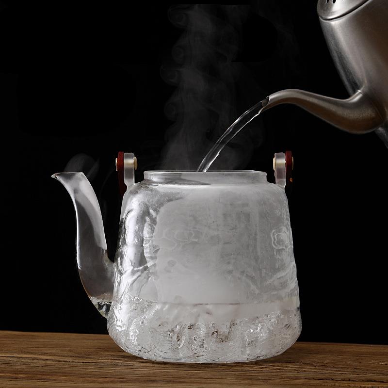 煮茶壶大号提梁壶家用玻璃红白茶煮茶器烧水壶泡茶专用蒸茶壶