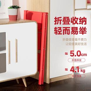 F3人字梯室内多功加厚安梯全楼爬梯 吉利红叠家用折伸缩能梯子ZW