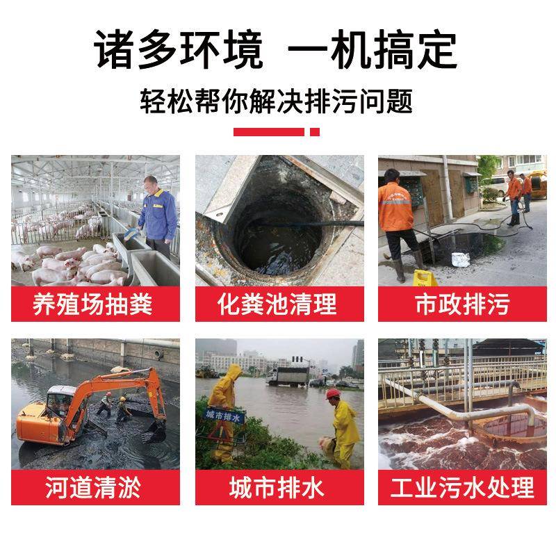泽洋抽粪泵养殖场抽粪机家用自吸污水泵380V三相离心排污淤泥浆泵
