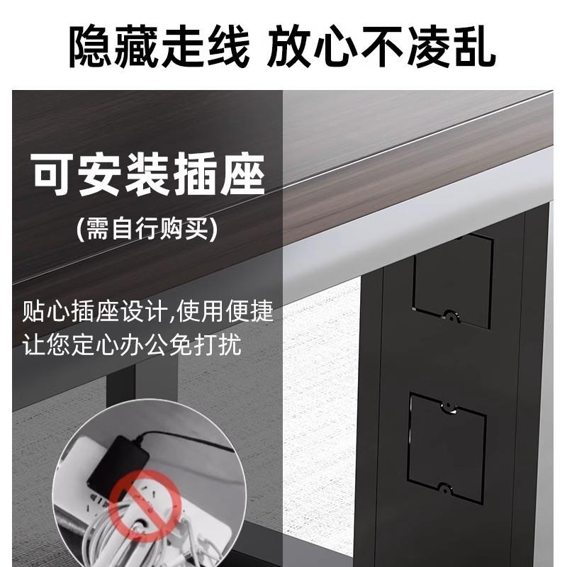 职员桌办公桌现代简约二人位办公室员工位桌椅组合台式家用电脑桌