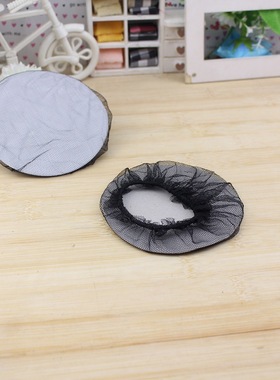 黑色发网老太太发细网花边头花古装松紧盘发用发网发饰厂家