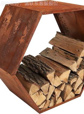 厂供家直户型外六角形重木架原原木架造型单TQ112316层简约木材收