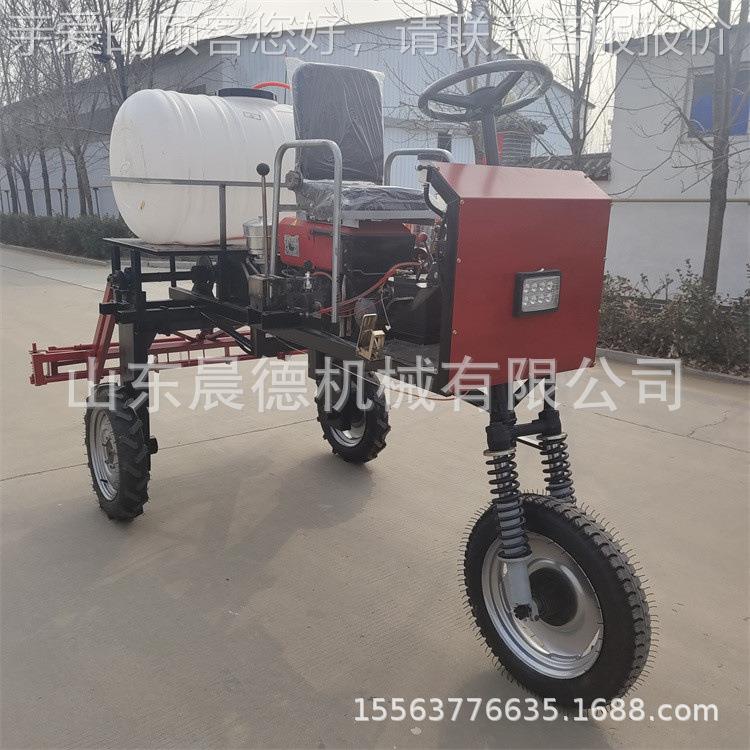 12马力药车 液压降玉米小麦打药宽自601走式幅打喷雾升机