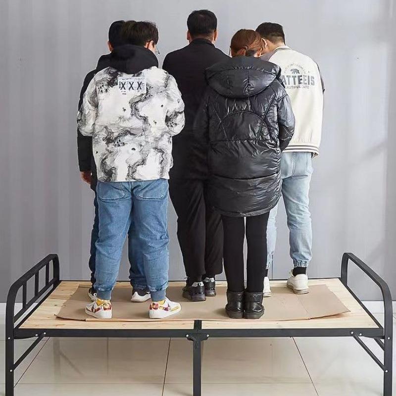 单人床折叠单床人双人木实床板家用陪护出租屋经型铁QFD架硬济板