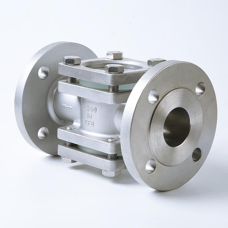 厂DFB家通直通视镜34不锈钢形直通视镜0四法方兰视镜水流观察指示