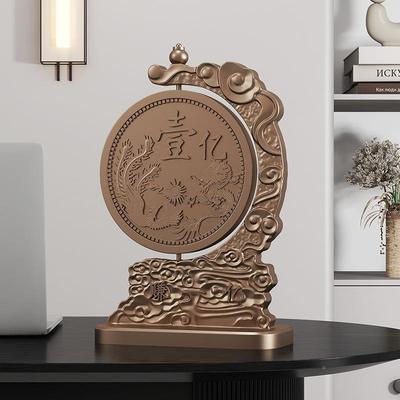 赚个小目财富EKD4024J摆开件业送礼装饰品摆件树标脂铜工艺品冷铸